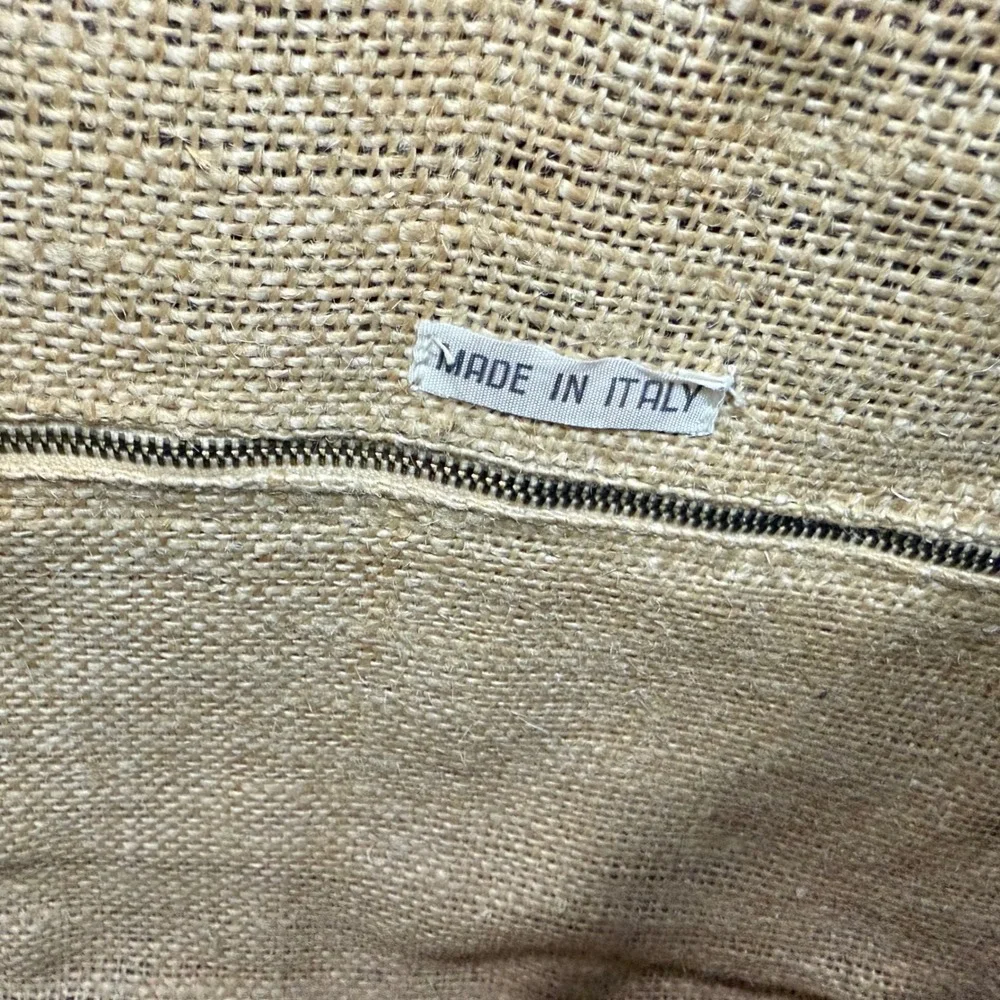 Handwoven Wicker / Basket‎ Tote with Rope Handles & Turn-Lock Closure